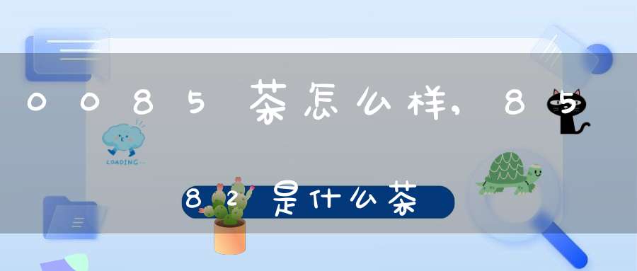 0085茶怎么样,8582是什么茶