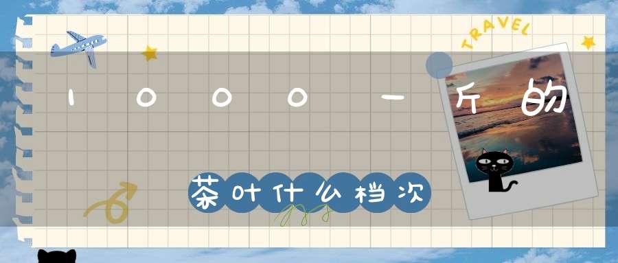 1000一斤的茶叶什么档次