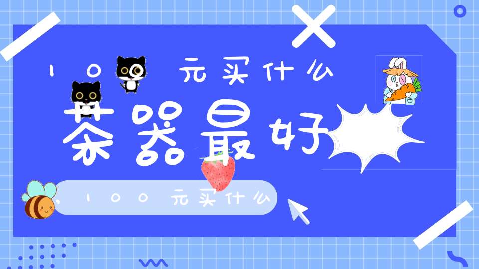 100元买什么茶器最好,100元买什么茶器好一点