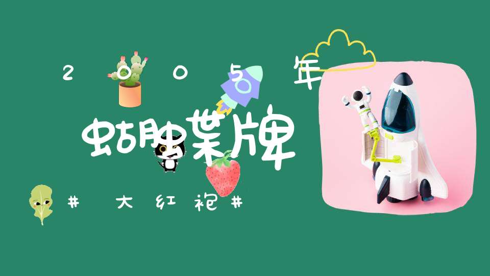 2005年蝴蝶牌大红袍