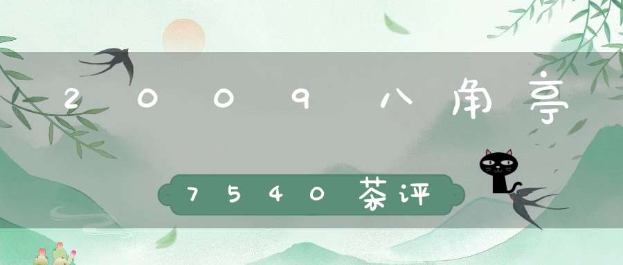 2009八角亭7540茶评