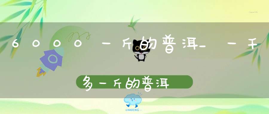 6000一斤的普洱_一千多一斤的普洱
