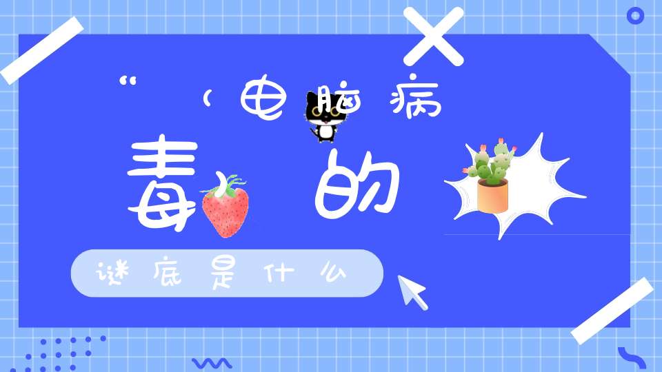 “ （电脑病毒）的谜底是什么?