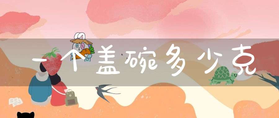 一个盖碗多少克