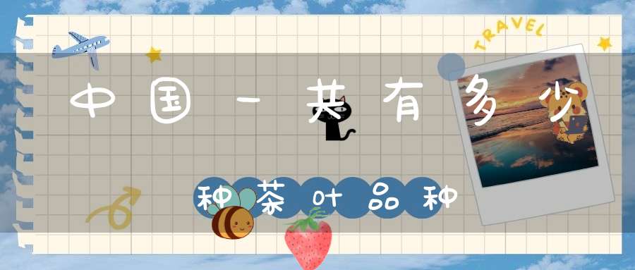 中国一共有多少种茶叶品种