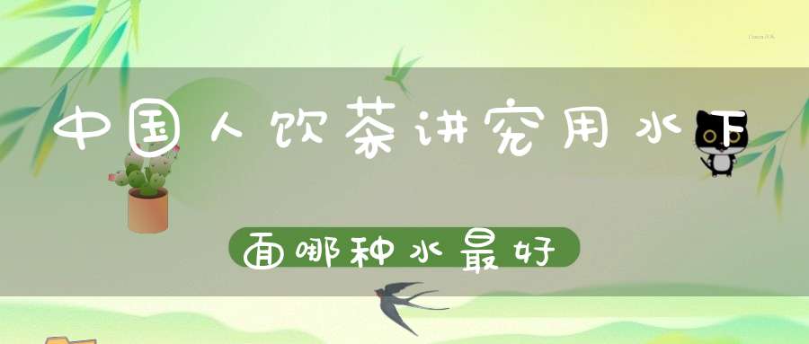 中国人饮茶讲究用水下面哪种水最好