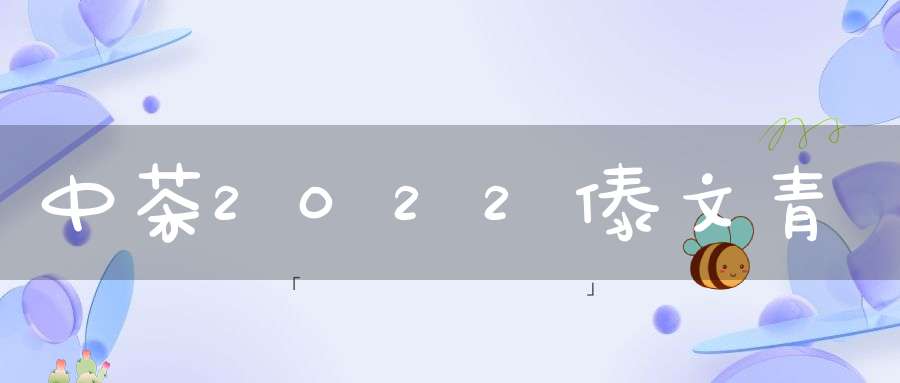 中茶2022傣文青