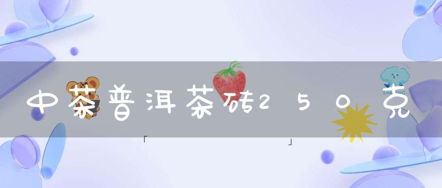 中茶普洱茶砖250克