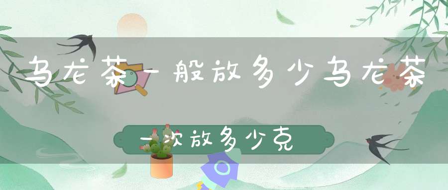 乌龙茶一般放多少乌龙茶一次放多少克