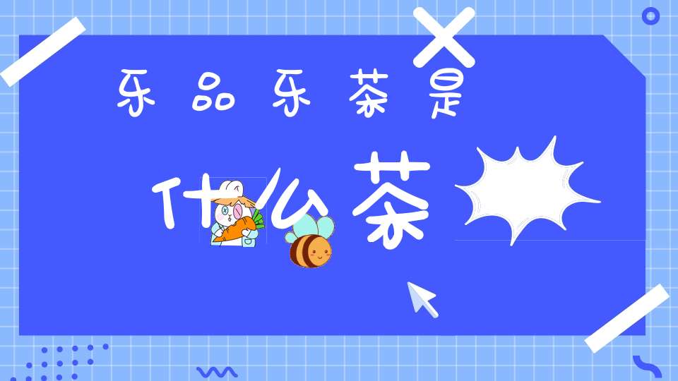 乐品乐茶是什么茶