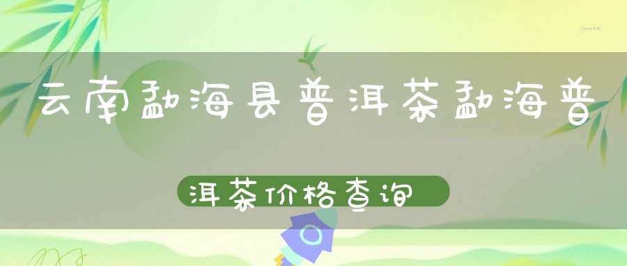 云南勐海县普洱茶勐海普洱茶价格查询