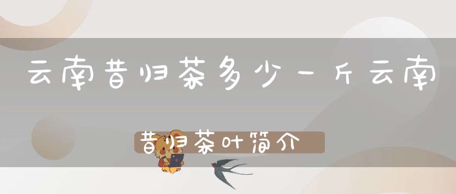 云南昔归茶多少一斤云南昔归茶叶简介