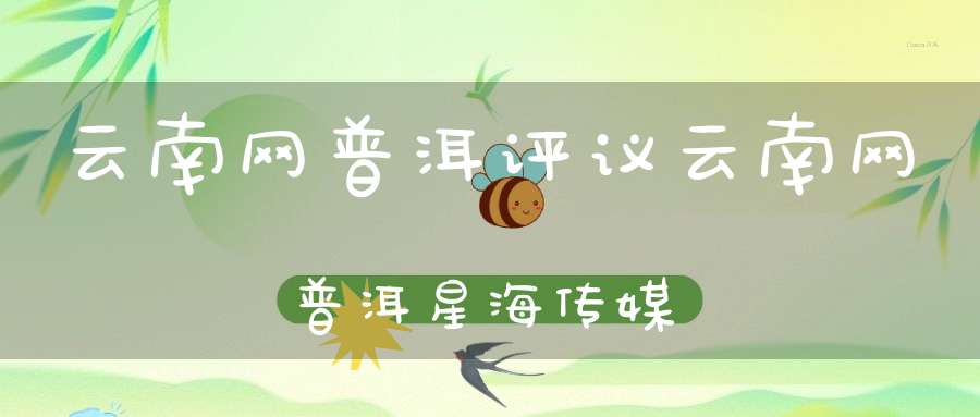 云南网普洱评议云南网普洱星海传媒