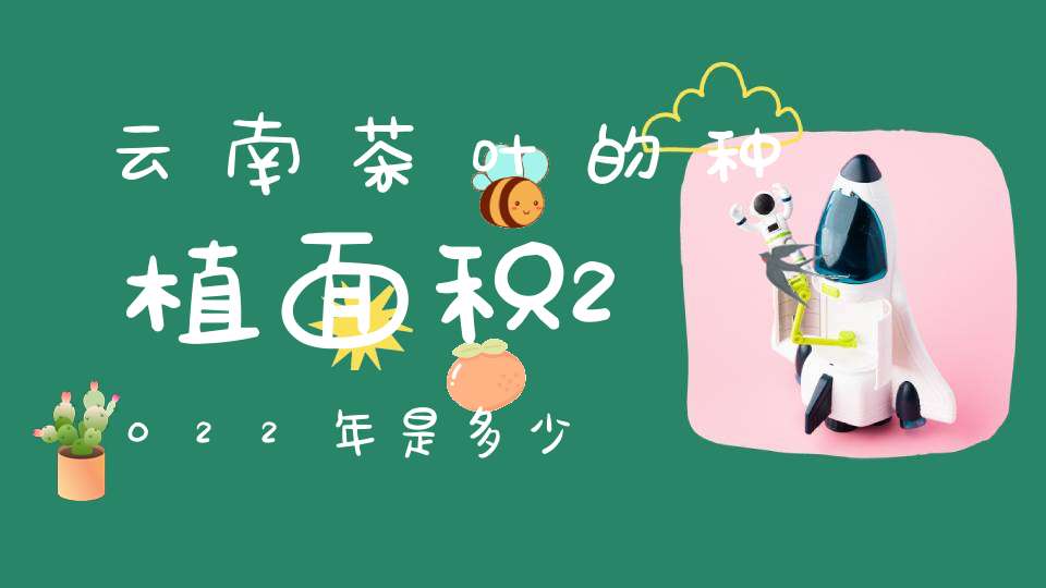 云南茶叶的种植面积2022年是多少