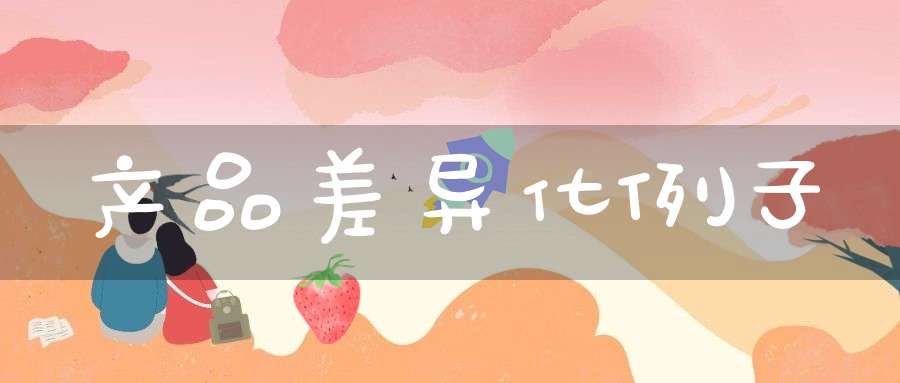 产品差异化例子