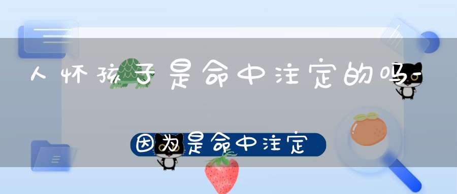 人怀孩子是命中注定的吗-因为是命中注定-所以打胎会有报应