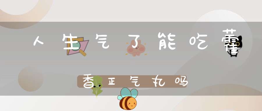 人生气了能吃藿香正气丸吗？