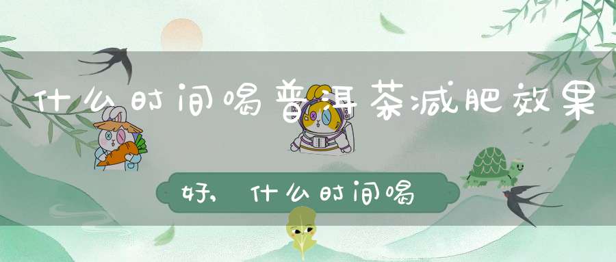 什么时间喝普洱茶减肥效果好,什么时间喝普洱茶减肥效果最好