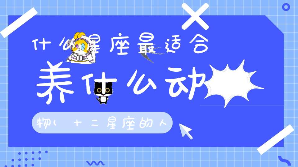 什么星座最适合养什么动物(十二星座的人养什么动物)