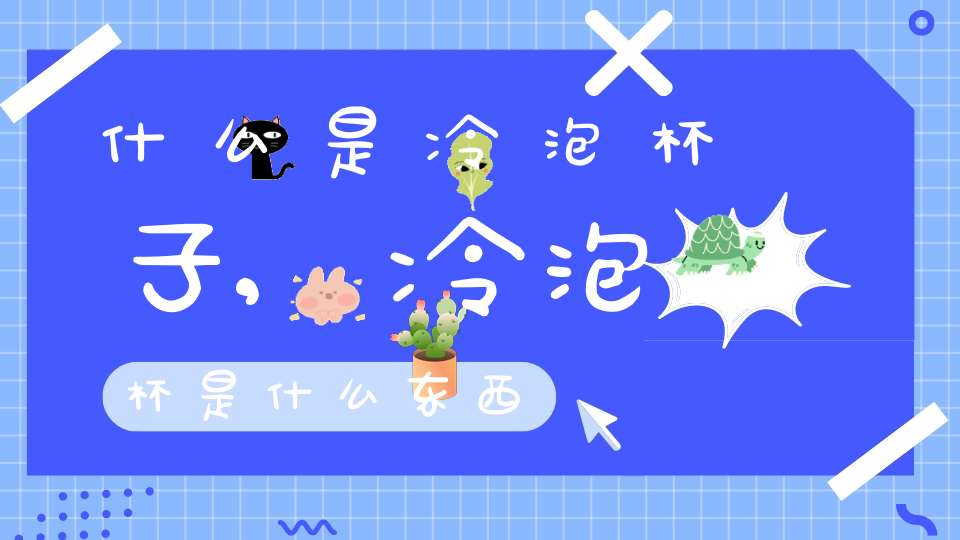 什么是冷泡杯子,冷泡杯是什么东西