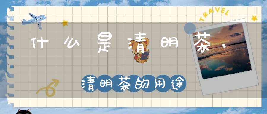 什么是清明茶?,清明茶的用途