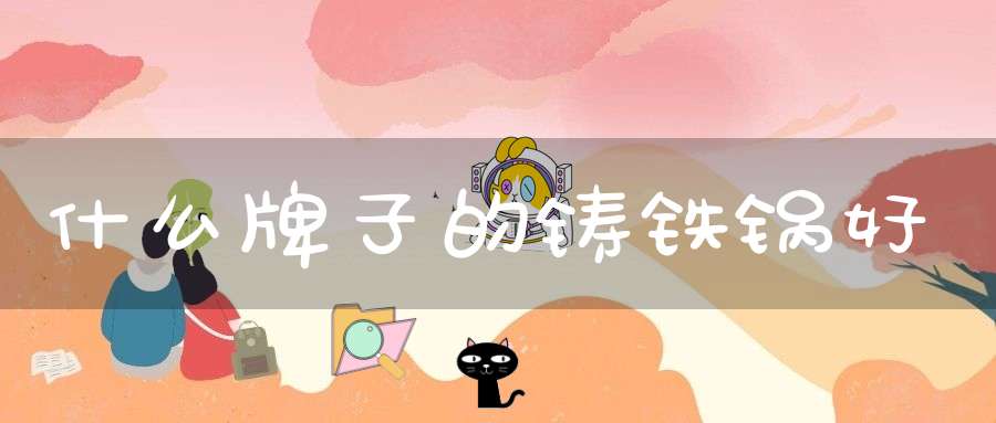 什么牌子的铸铁锅好