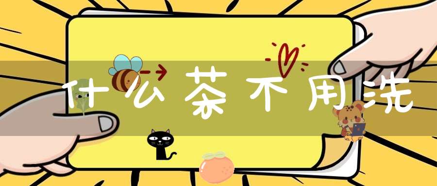 什么茶不用洗