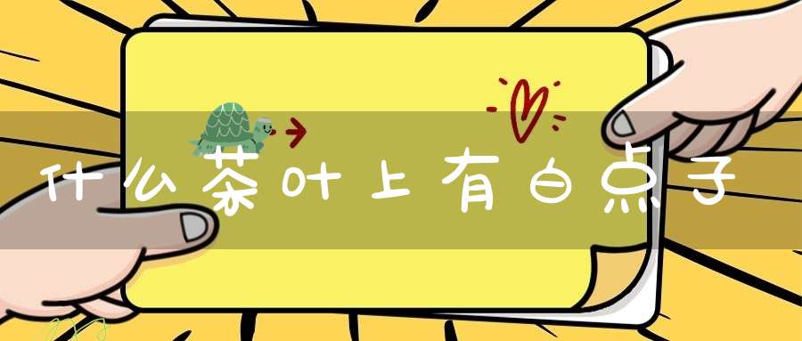 什么茶叶上有白点子