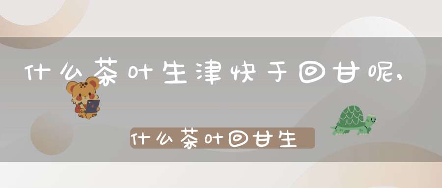 什么茶叶生津快于回甘呢,什么茶叶回甘生津最好?