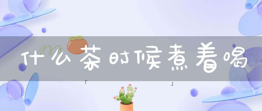 什么茶时候煮着喝