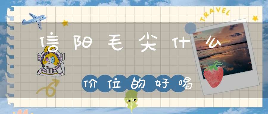 信阳毛尖什么价位的好喝