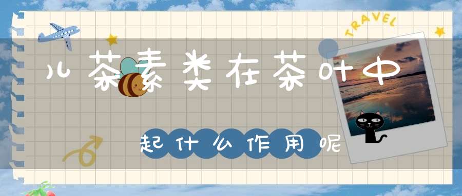 儿茶素类在茶叶中起什么作用呢