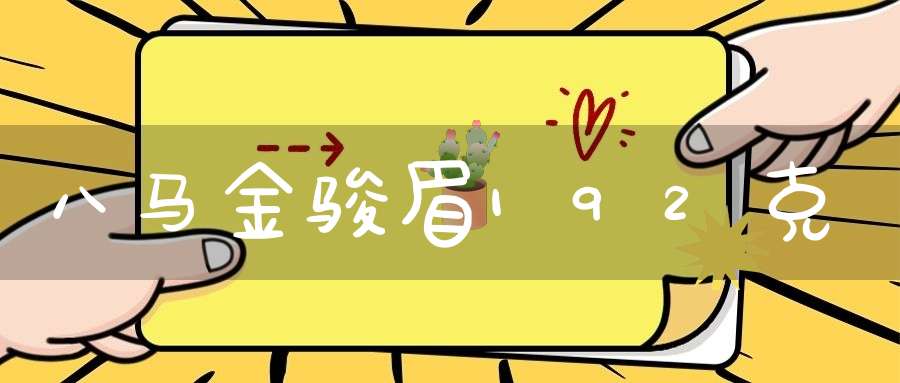 八马金骏眉192克