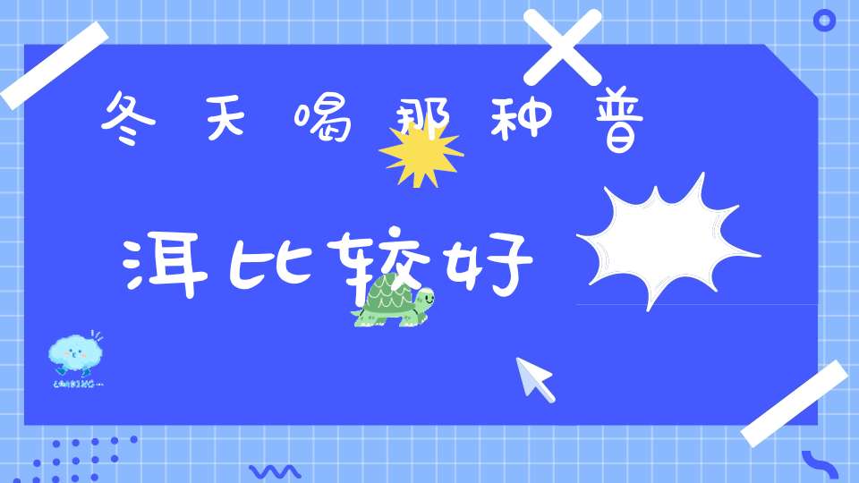 冬天喝那种普洱比较好