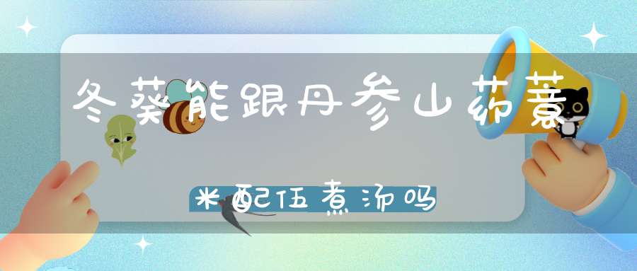冬葵能跟丹参山药薏米配伍煮汤吗？