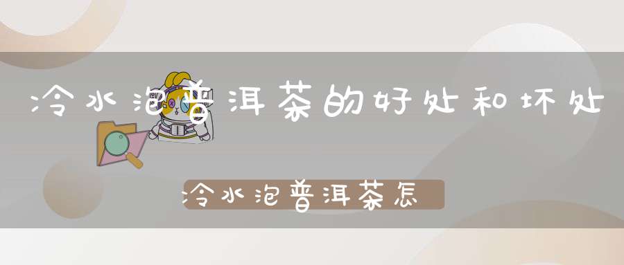 冷水泡普洱茶的好处和坏处冷水泡普洱茶怎么泡
