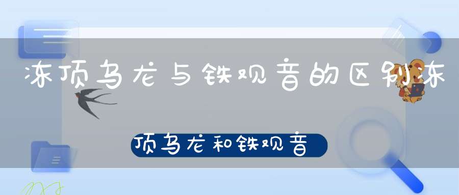 冻顶乌龙与铁观音的区别冻顶乌龙和铁观音味道很像