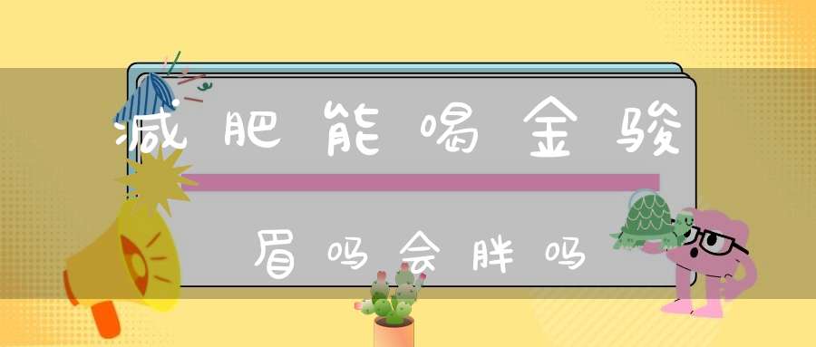 减肥能喝金骏眉吗会胖吗