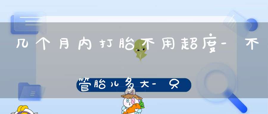 几个月内打胎不用超度-不管胎儿多大-只要打胎就