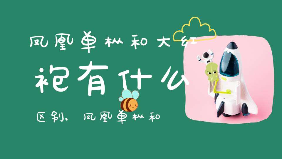 凤凰单枞和大红袍有什么区别,凤凰单枞和大红袍味道差不多
