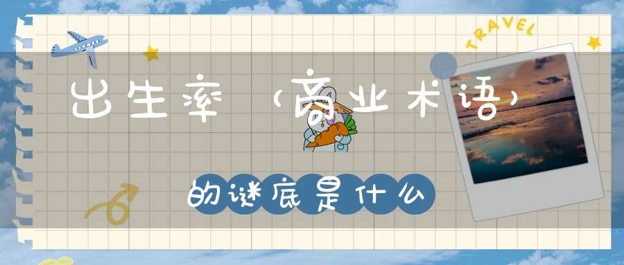 出生率 （商业术语）的谜底是什么?