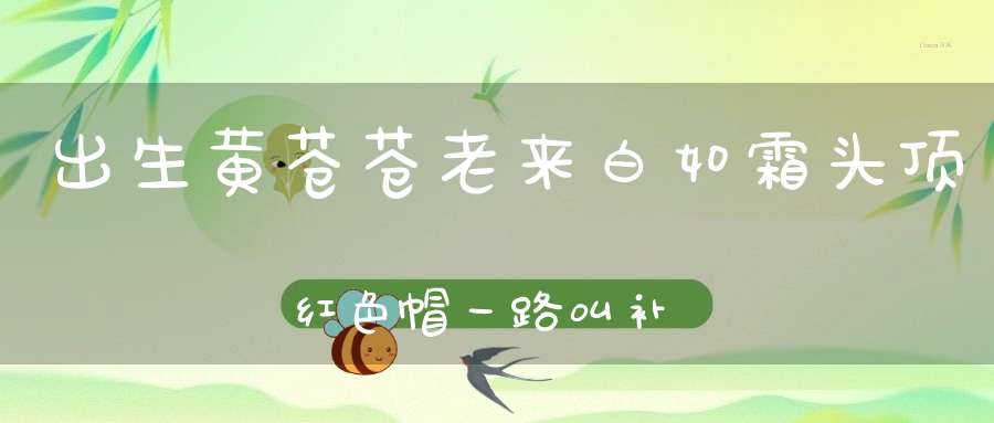 出生黄苍苍，老来白如霜，头顶红色帽，一路叫补缸。 （猜一动物）