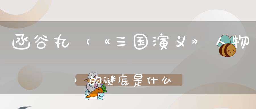 函谷丸 （《三国演义》人物）的谜底是什么?