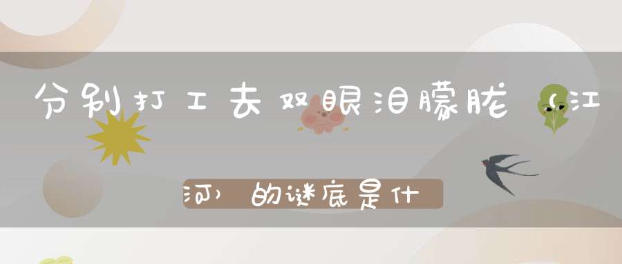 分别打工去，双眼泪朦胧 （江河）的谜底是什么?