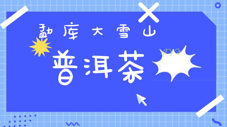 勐库大雪山普洱茶