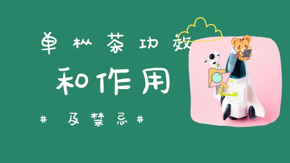 单枞茶功效和作用及禁忌