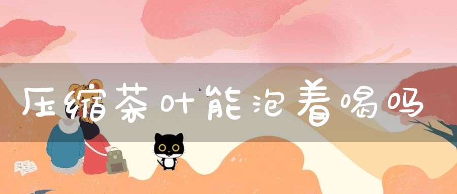 压缩茶叶能泡着喝吗