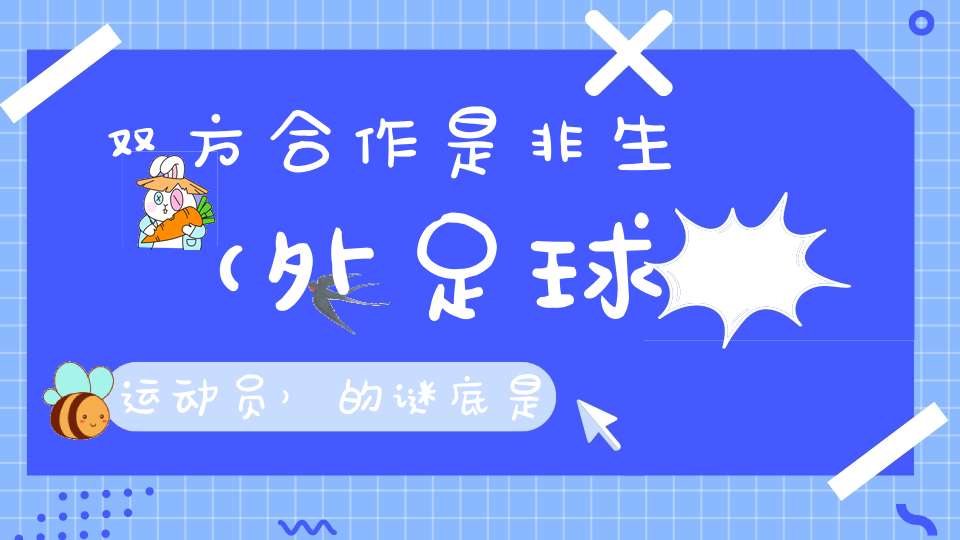 双方合作是非生 （外足球运动员）的谜底是什么?