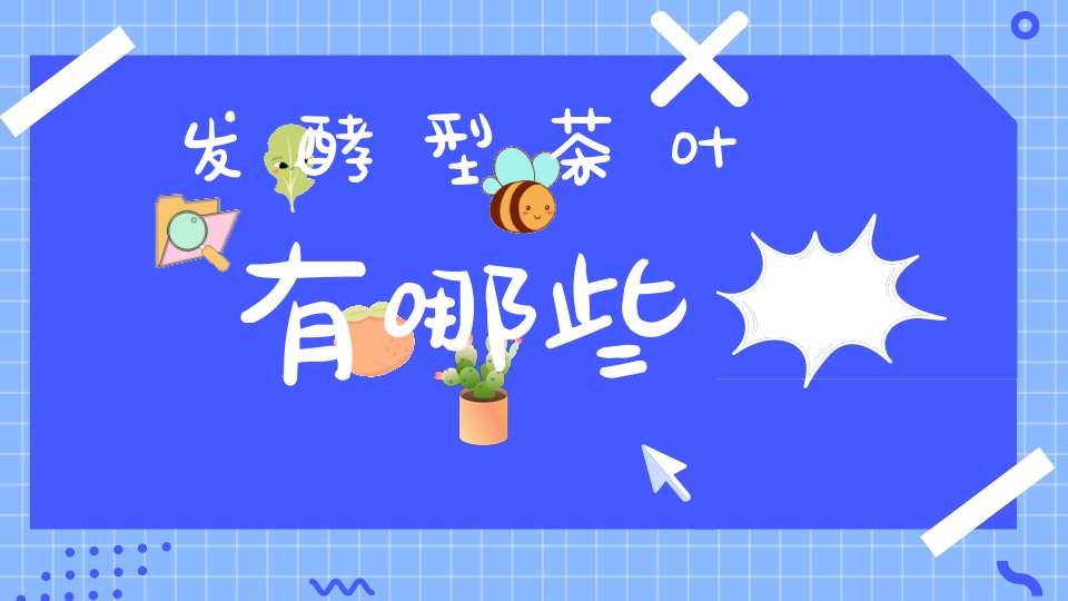 发酵型茶叶有哪些