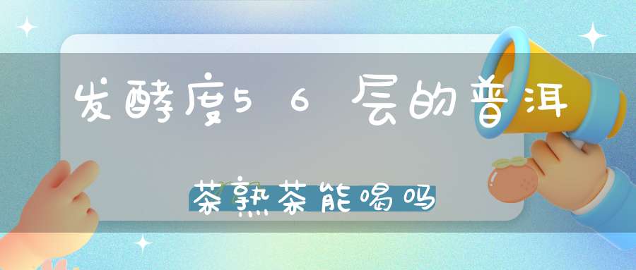 发酵度56层的普洱茶熟茶能喝吗